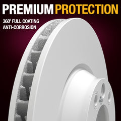 METRIX PREMIUM CHASSIS PARTS Disc Brake Rotor P/N:85141MF Fits: Porsche Cayenne 23-19, Porsche Panamera 23-17