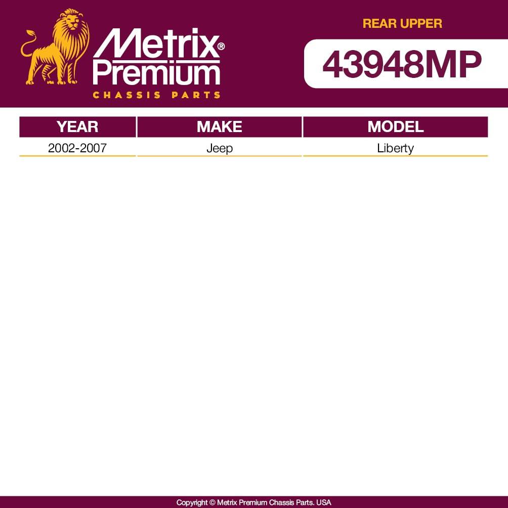 Metrix Premium Rear Upper Control Arm Bushing Kit 43948MP fitment