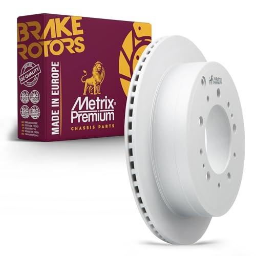 Metrix Premium Rear Coated Vented Disc Brake Rotor Fits Toyota Land Cruiser, Lexus LX570