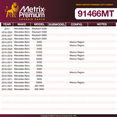 Metrix Premium Chassis Parts 2 PC Rear Center Forward Left & Right Control Arm Kit 91466MT aftermarket car parts