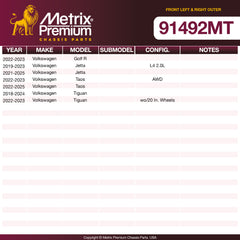Metrix Premium Chassis Parts <p><strong>WHAT'S IN THE KIT:</strong></p>
<ul>
  <li>1x Front Left Outer Tie Rod End,</li>
  <li>1x Front Right Outer Tie Rod End</li>
</ul> suspension steering brake parts
