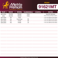 Metrix Premium Chassis Parts Front Brake Kit 91621MT OEM fit auto parts