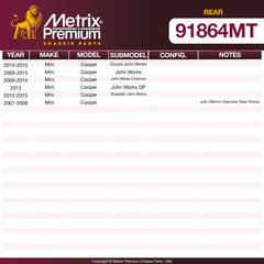 Metrix Premium Chassis Parts <p><strong>WHAT'S IN THE KIT:</strong></p>
<ul>
  <li>2x Rear Disc Brake Rotor 980748FZN</li>
</ul> suspension steering brake parts