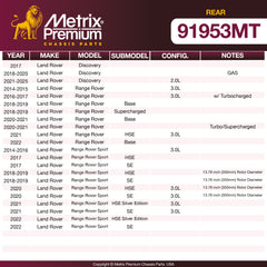 Metrix Premium Chassis Parts <p><strong>WHAT'S IN THE KIT:</strong></p>
<ul>
  <li>2x Rear Disc Brake Rotor 98266FZN</li>
</ul> suspension steering brake parts