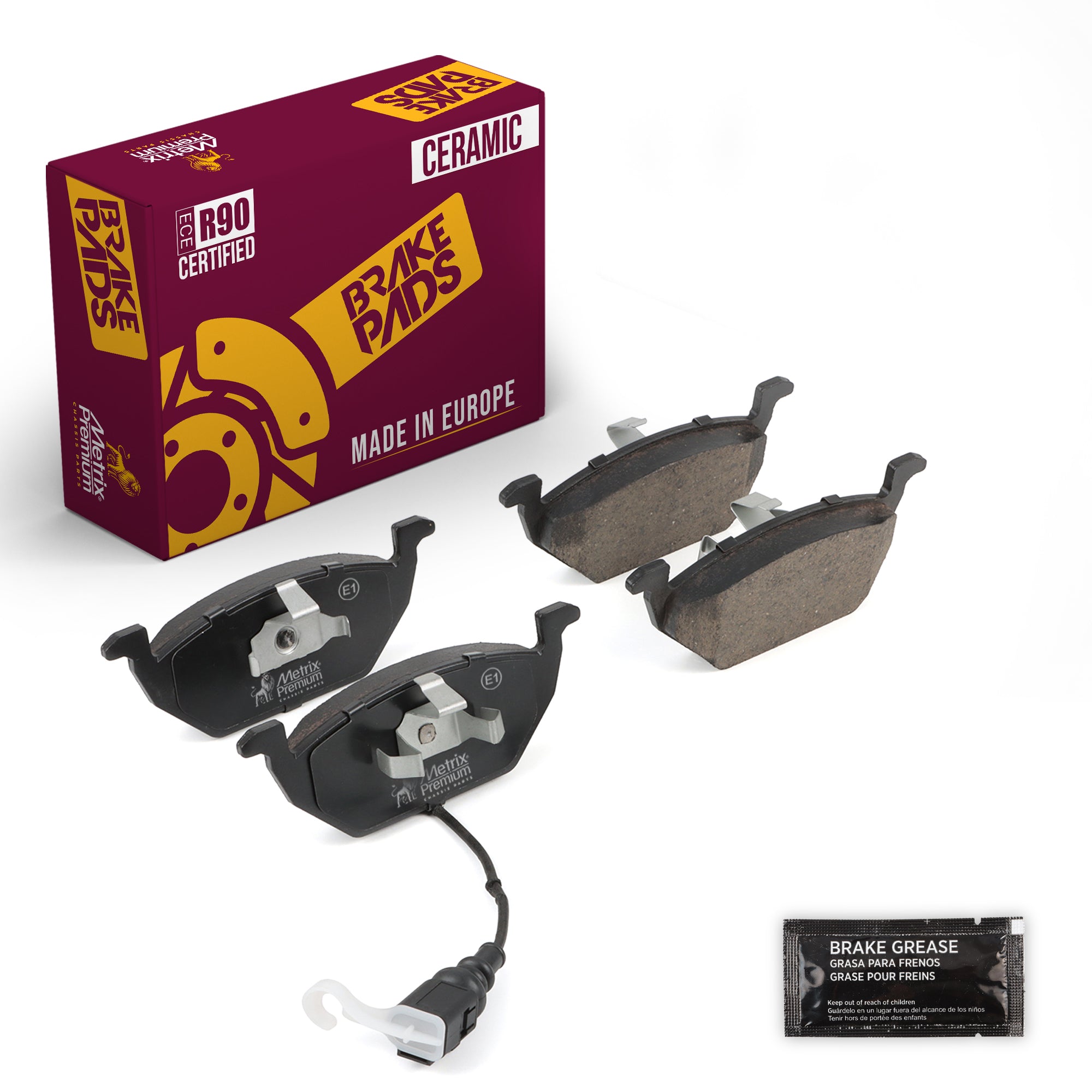 Metrix Premium Front Disc Brake Pad Set 93356MC OEM fit auto parts