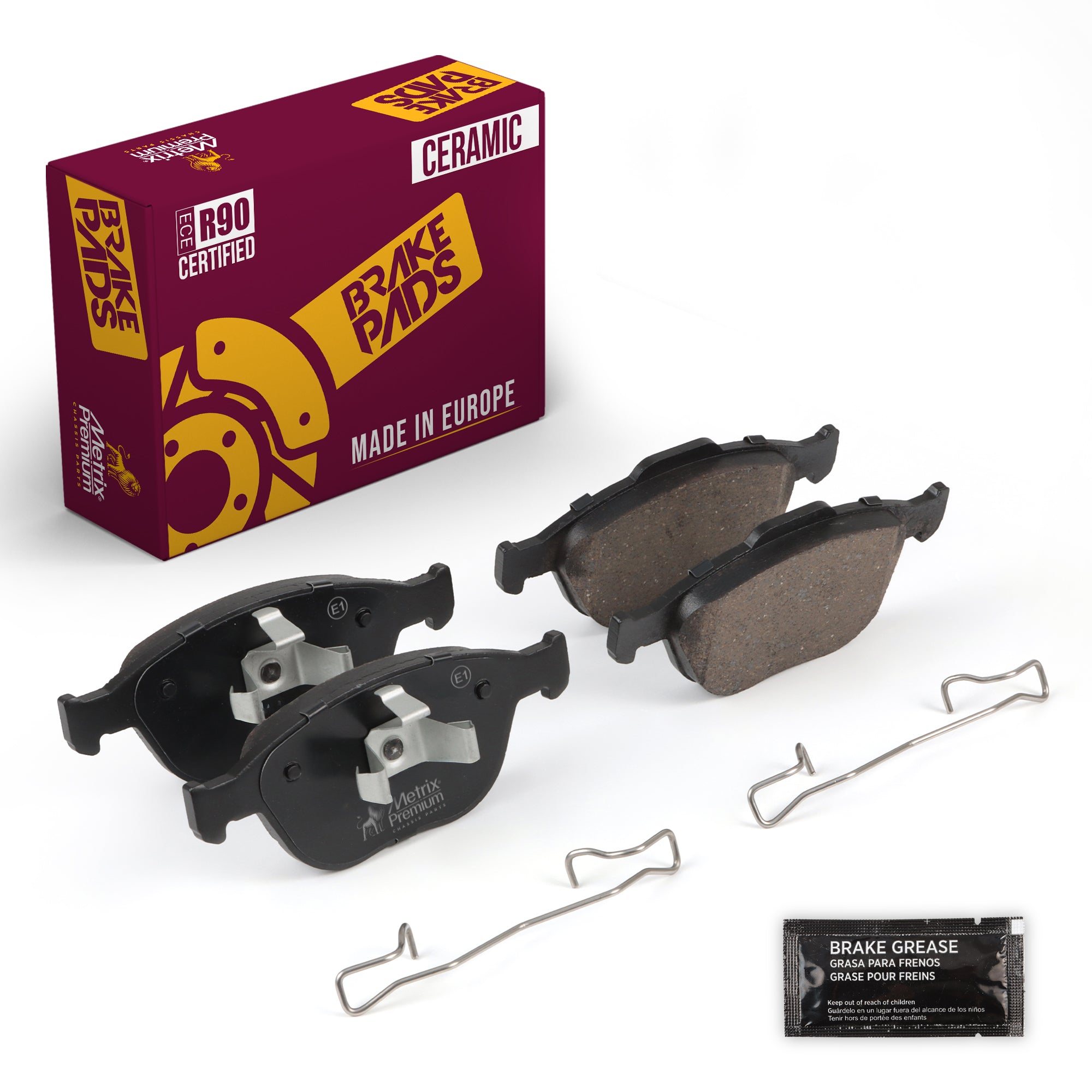 Metrix Premium Front Disc Brake Pad Set 93361MC OEM fit auto parts