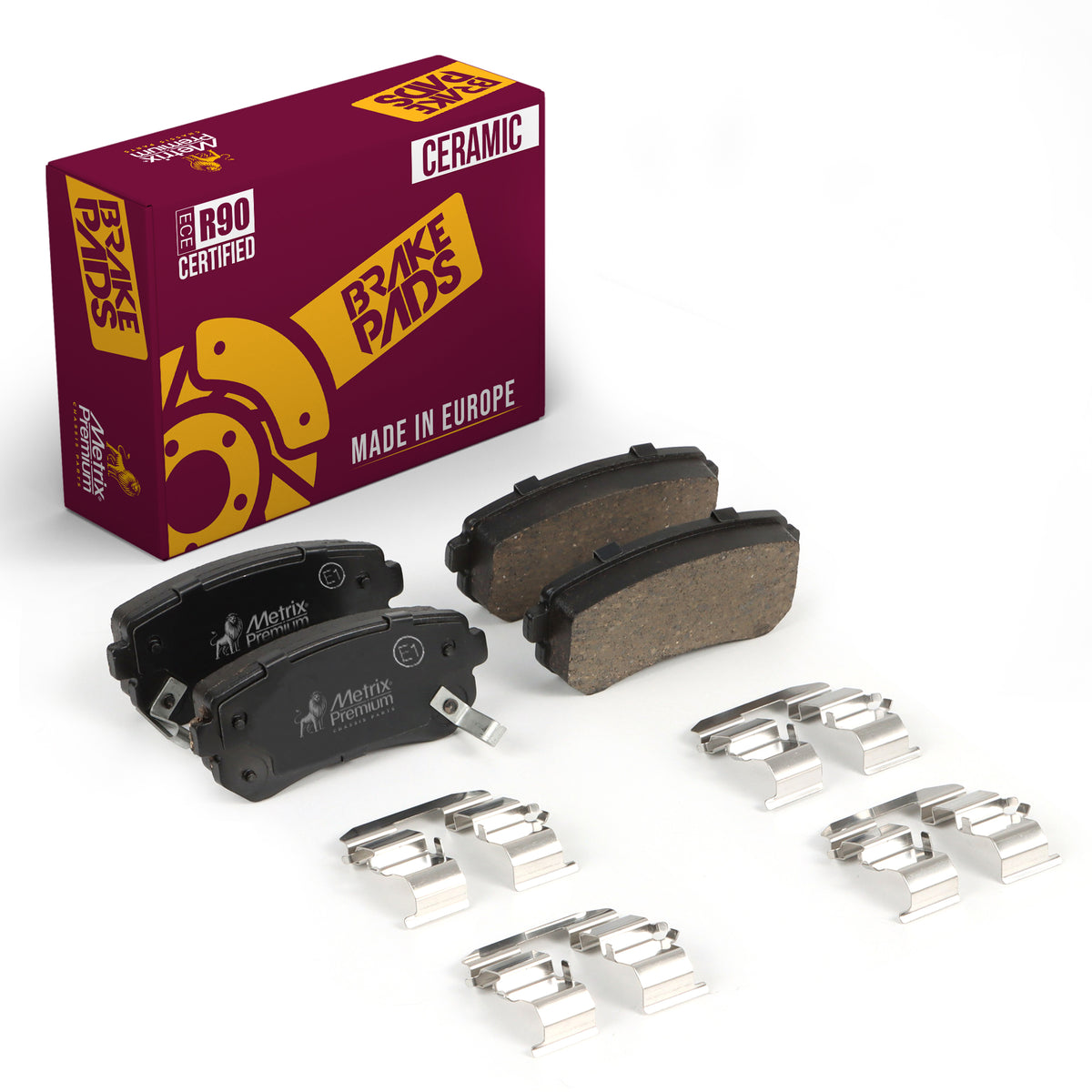 Metrix Premium Rear Disc Brake Pad Set 93388MC OEM fit auto parts