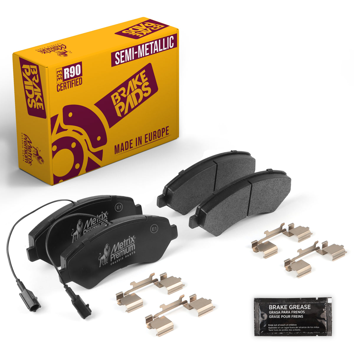 Metrix Premium Front Disc Brake Pad Set 93390MS OEM fit auto parts