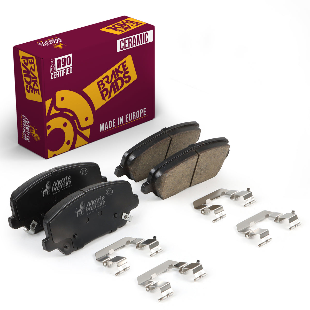 Metrix Premium Front Disc Brake Pad Set 93407MC OEM fit auto parts