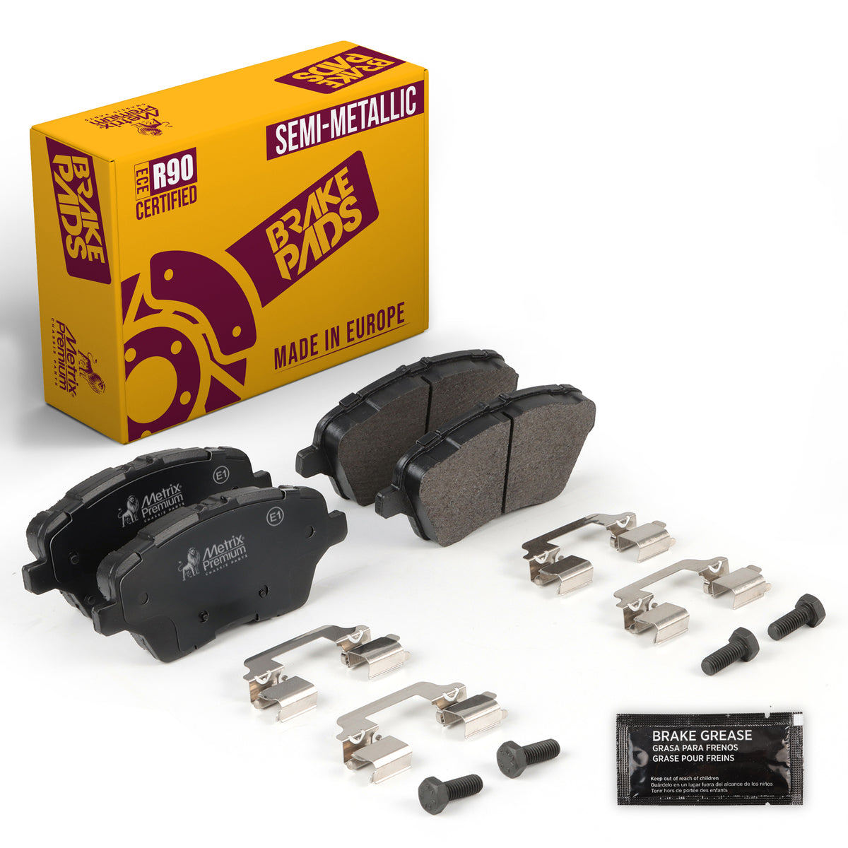 Metrix Premium Front Disc Brake Pad Set 93411MS OEM fit auto parts