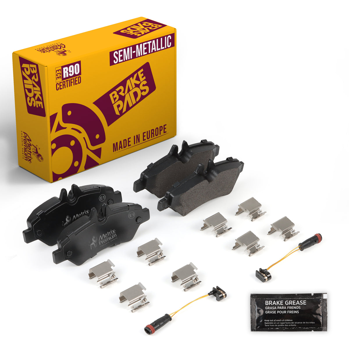 Metrix Premium Rear Disc Brake Pad Set 93418MS OEM fit auto parts