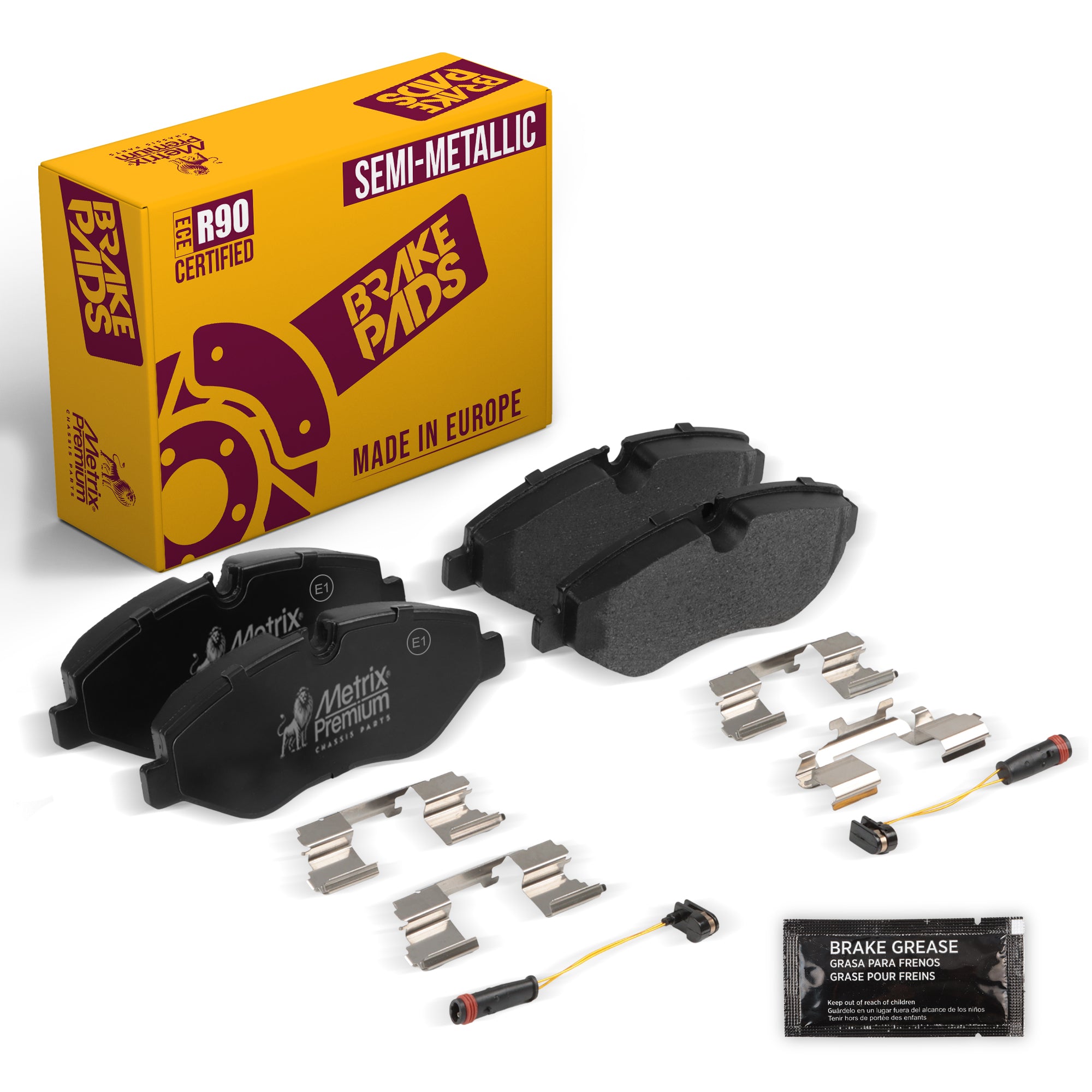 Metrix Premium Front Disc Brake Pad Set 93419MS OEM fit auto parts