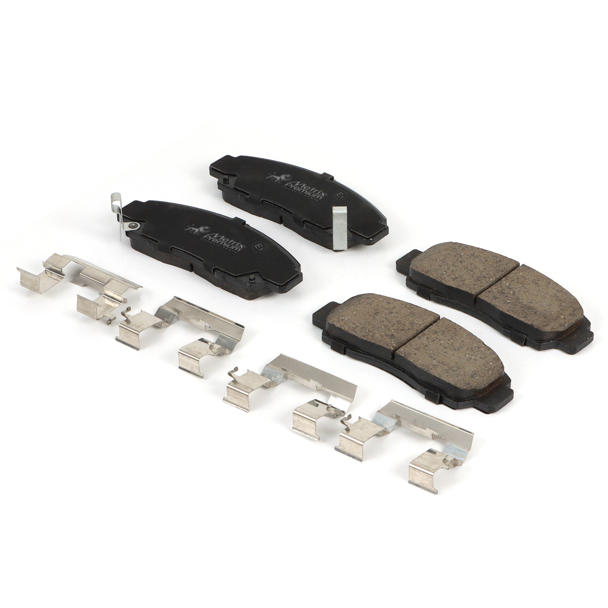 Metrix Premium 3 PC Front Ceramic Disc Brake Pad Set & Vented Brake Rotor Kit 96310MT Low Dust Technology Clean Wheels