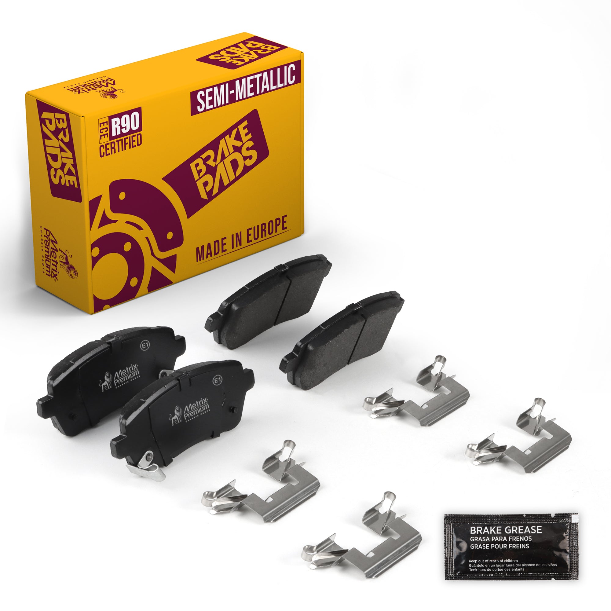 Metrix Premium Chassis Parts Front Disc Brake Pad Set 93425MS OEM fit auto parts