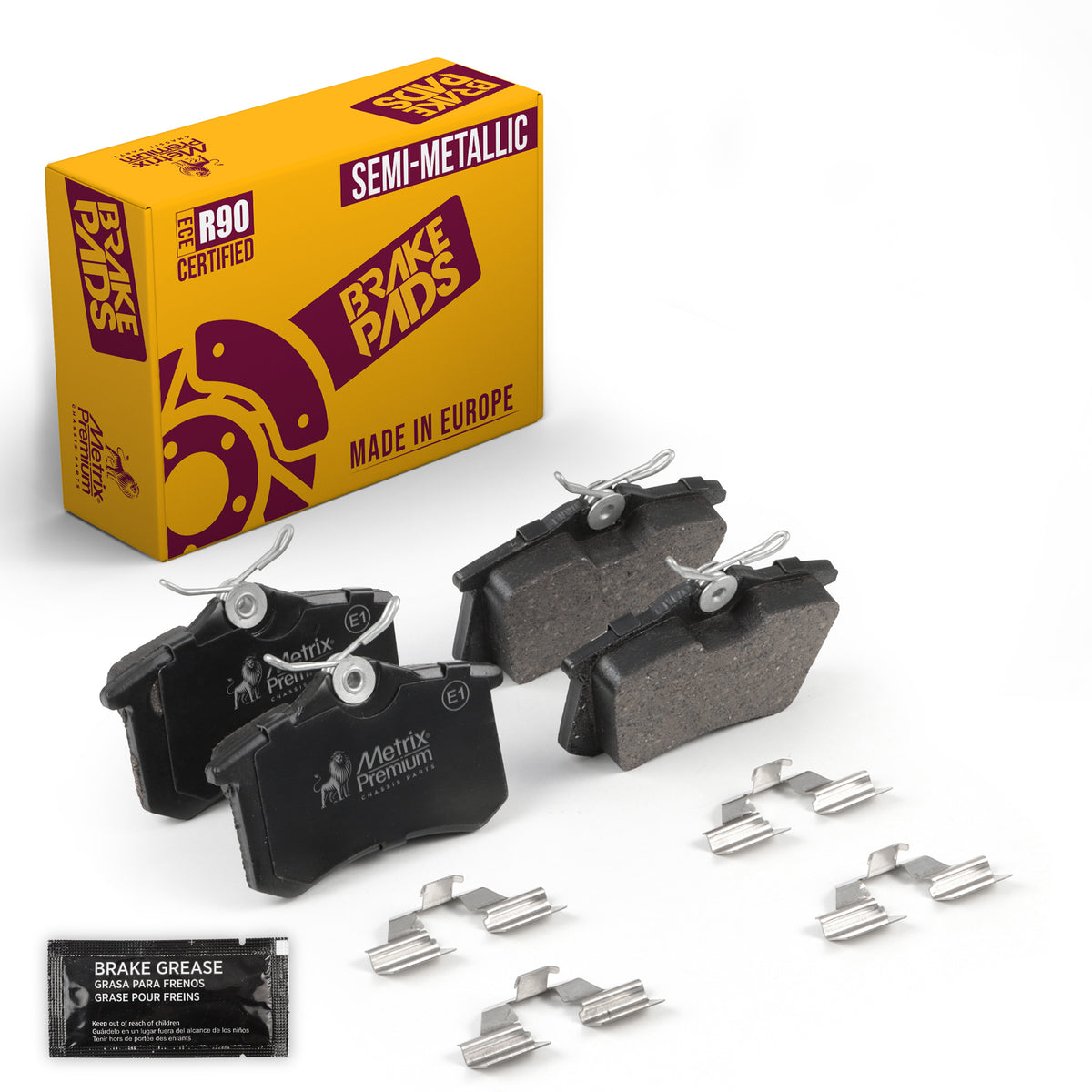 Metrix Premium Chassis Parts Rear Disc Brake Pad Set 93433MS OEM fit auto parts