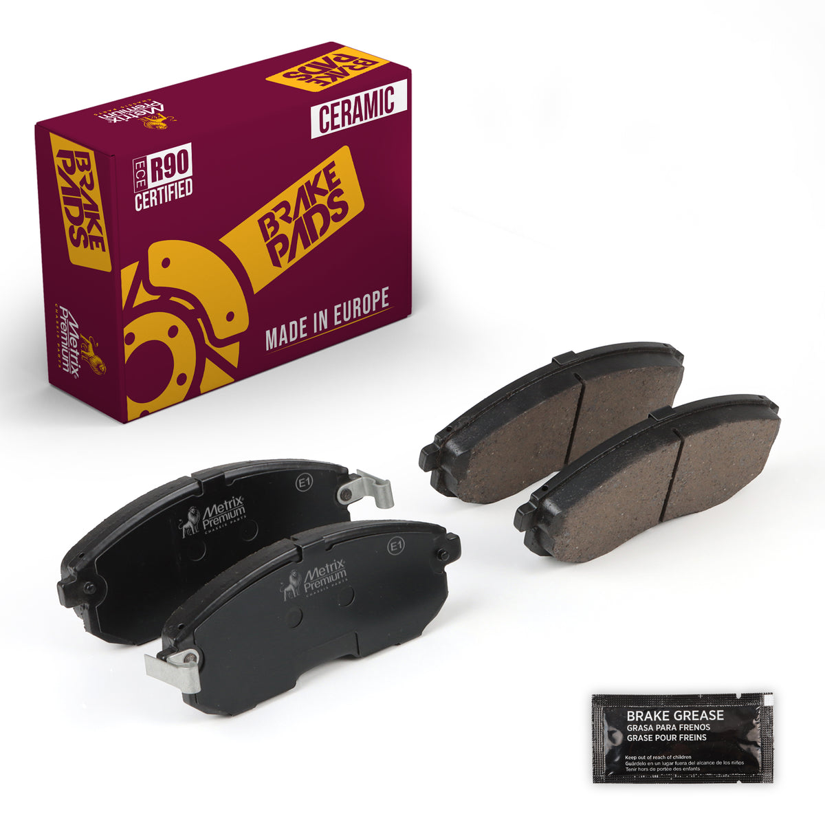 Metrix Premium Front Disc Brake Pad Set 93440MC OEM fit auto parts