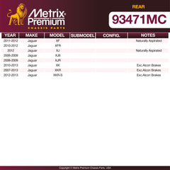 Metrix Premium Rear Disc Brake Pad Set 93471MC aftermarket car parts