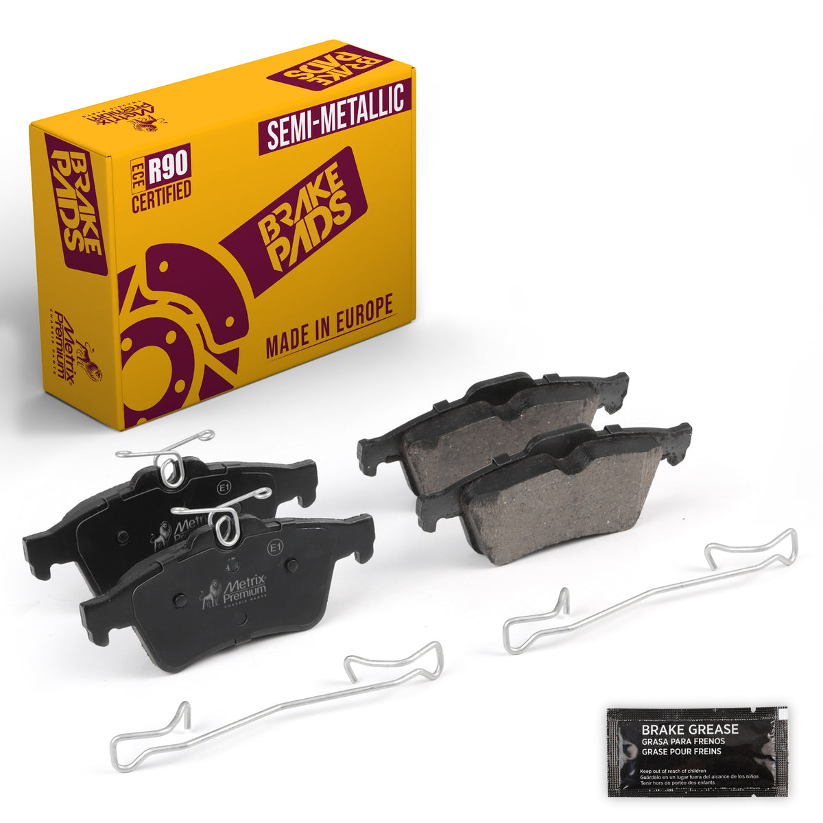 Metrix Premium Rear Disc Brake Pad Set 93471MS OEM fit auto parts