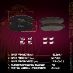WHAT'S IN THE KIT: 2x Front Brake Rotor 09.A535.21, 1x Front Ceramic Brake Pad Set D1210