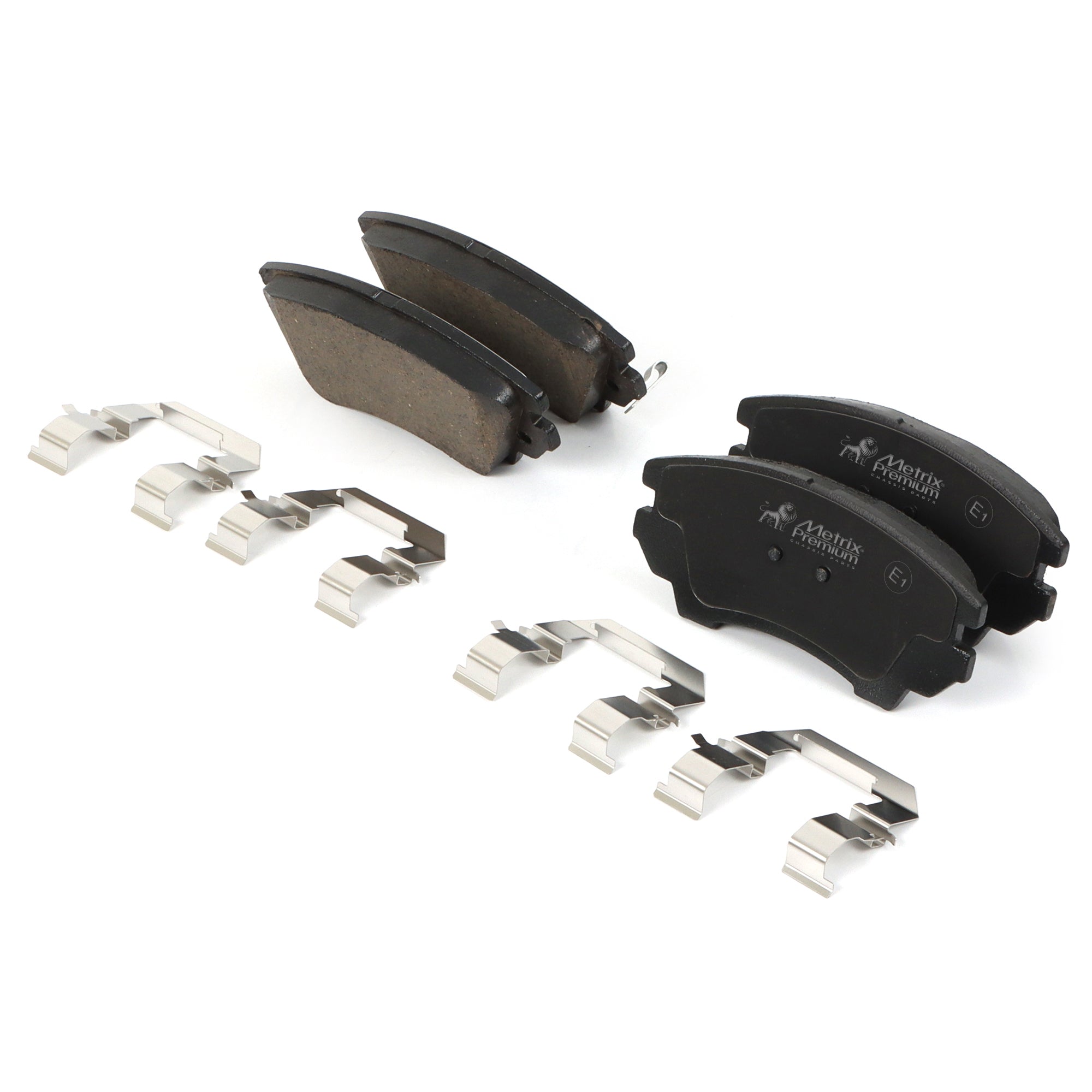 premium stainless-steel hardware (included for select applications), these pads reduce vibration, minimize noise, and improve driving comfort. The OE fit ensures easy installation