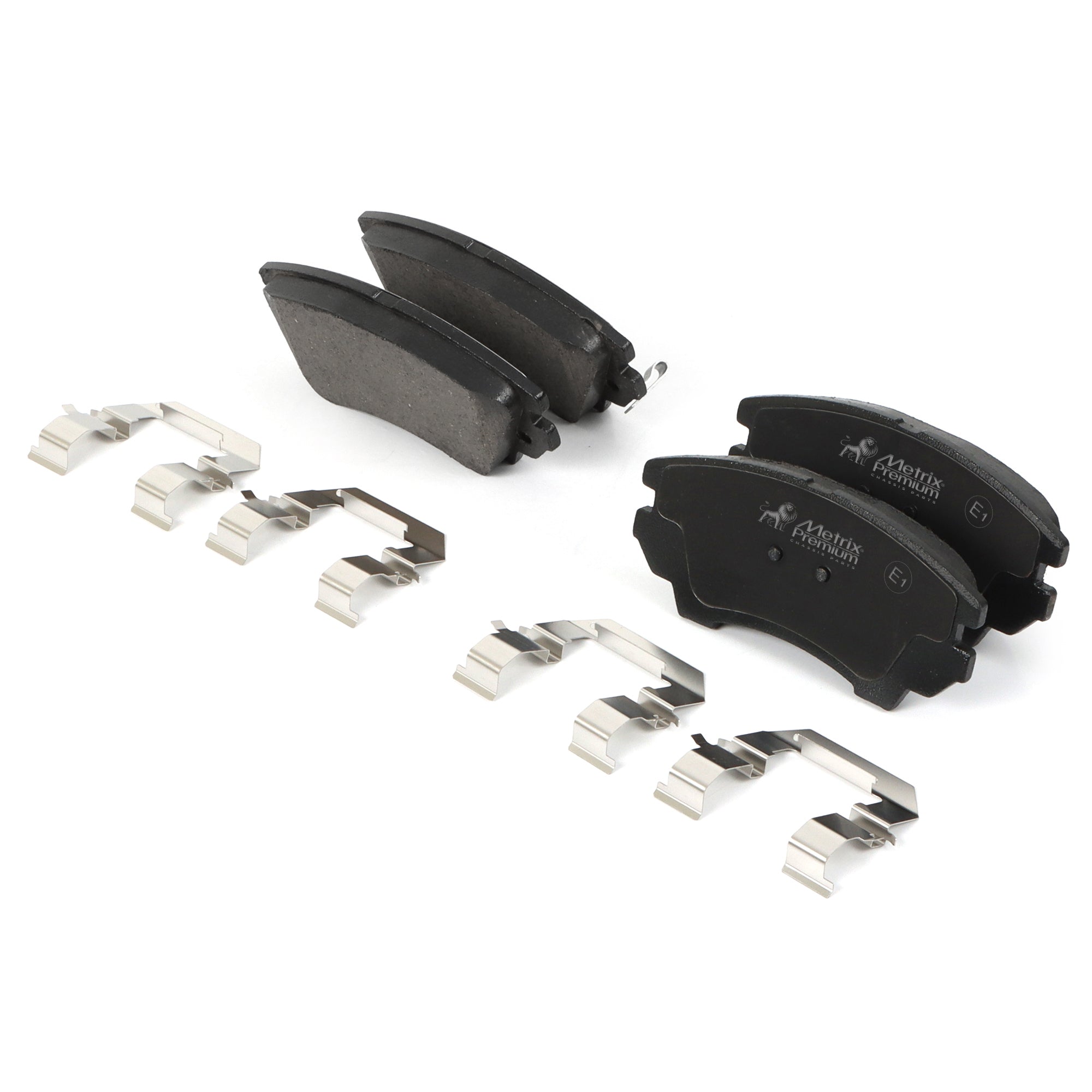 premium stainless-steel hardware (included for select applications), our brake pads reduce vibration, minimize noise, and improve heat dissipation for enhanced durability. Engineered for all conditions, we deliver smooth and reliable braking in all conditions.