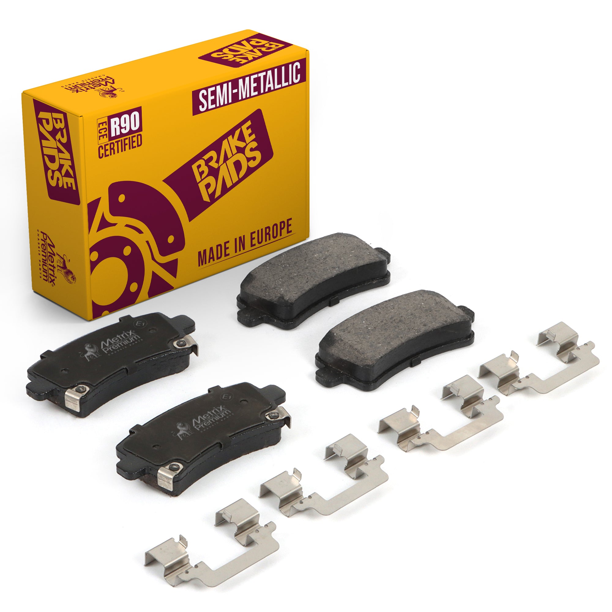 Metrix Premium Rear Semi-Metallic Disc Brake Pad Set 93476MS OEM fit auto parts