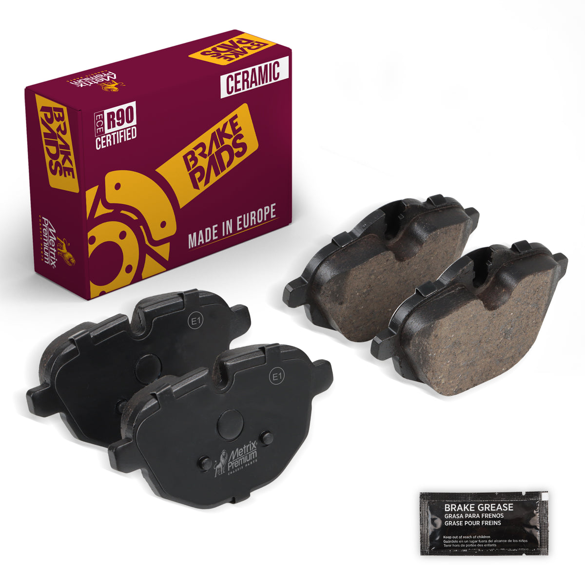 Metrix Premium Rear Disc Brake Pad Set 93478MC OEM fit auto parts