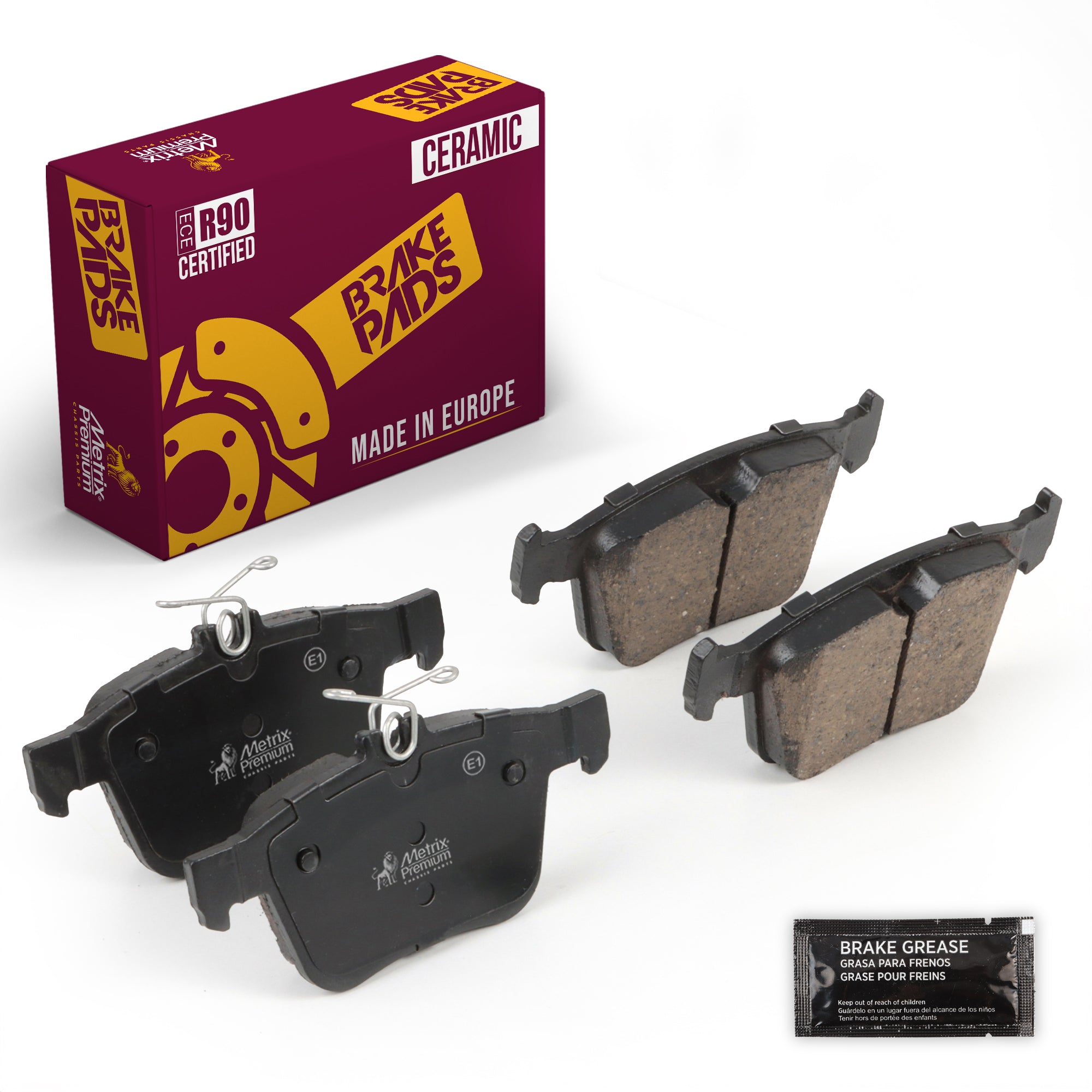 Metrix Premium Chassis Parts Rear Disc Brake Pad Set 93483MC for AUDI, VOLKSWAGEN