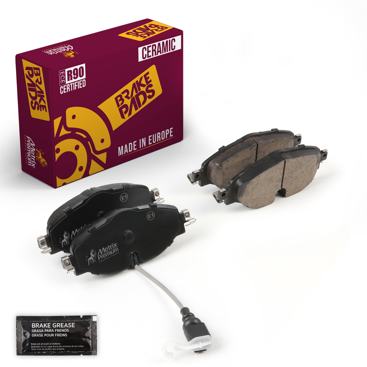 Metrix Premium Front Disc Brake Pad Set 93487MC OEM fit auto parts