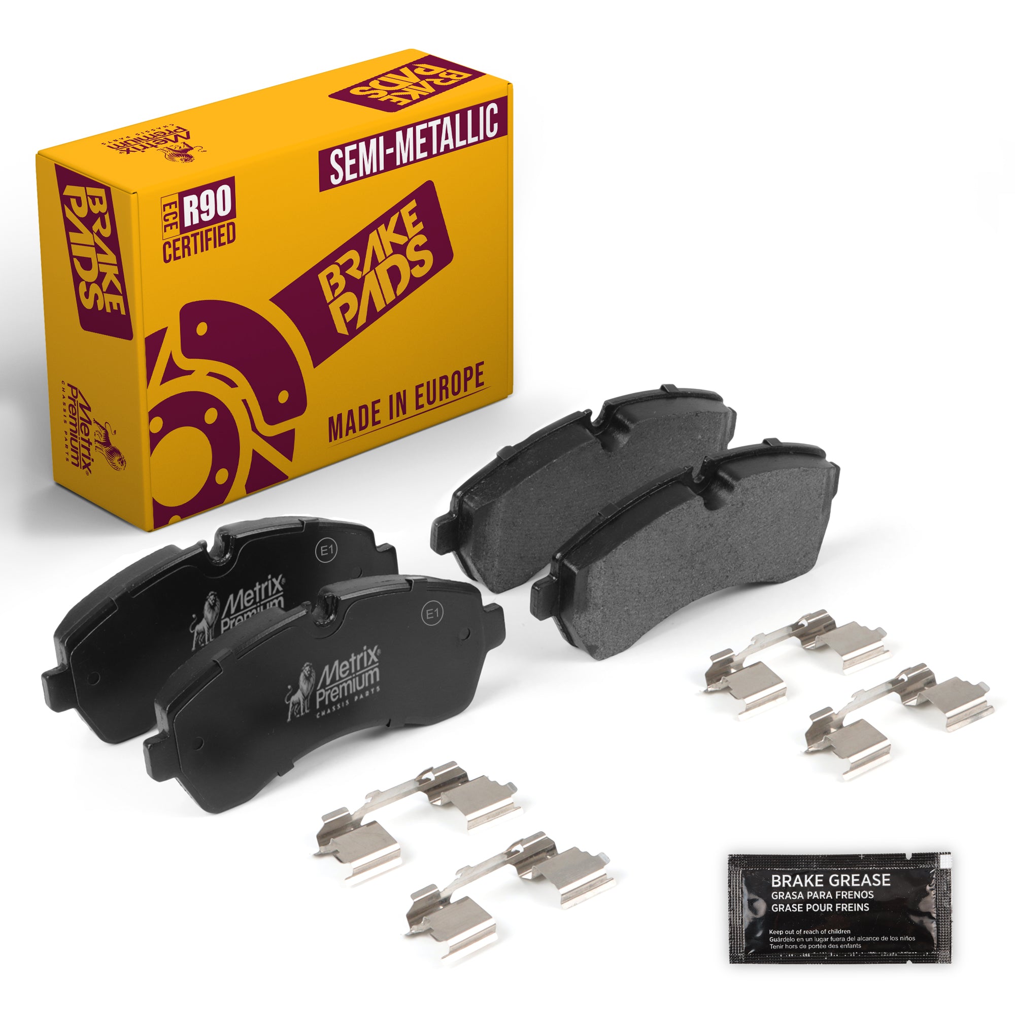 Metrix Premium Front Disc Brake Pad Set 93490MS OEM fit auto parts