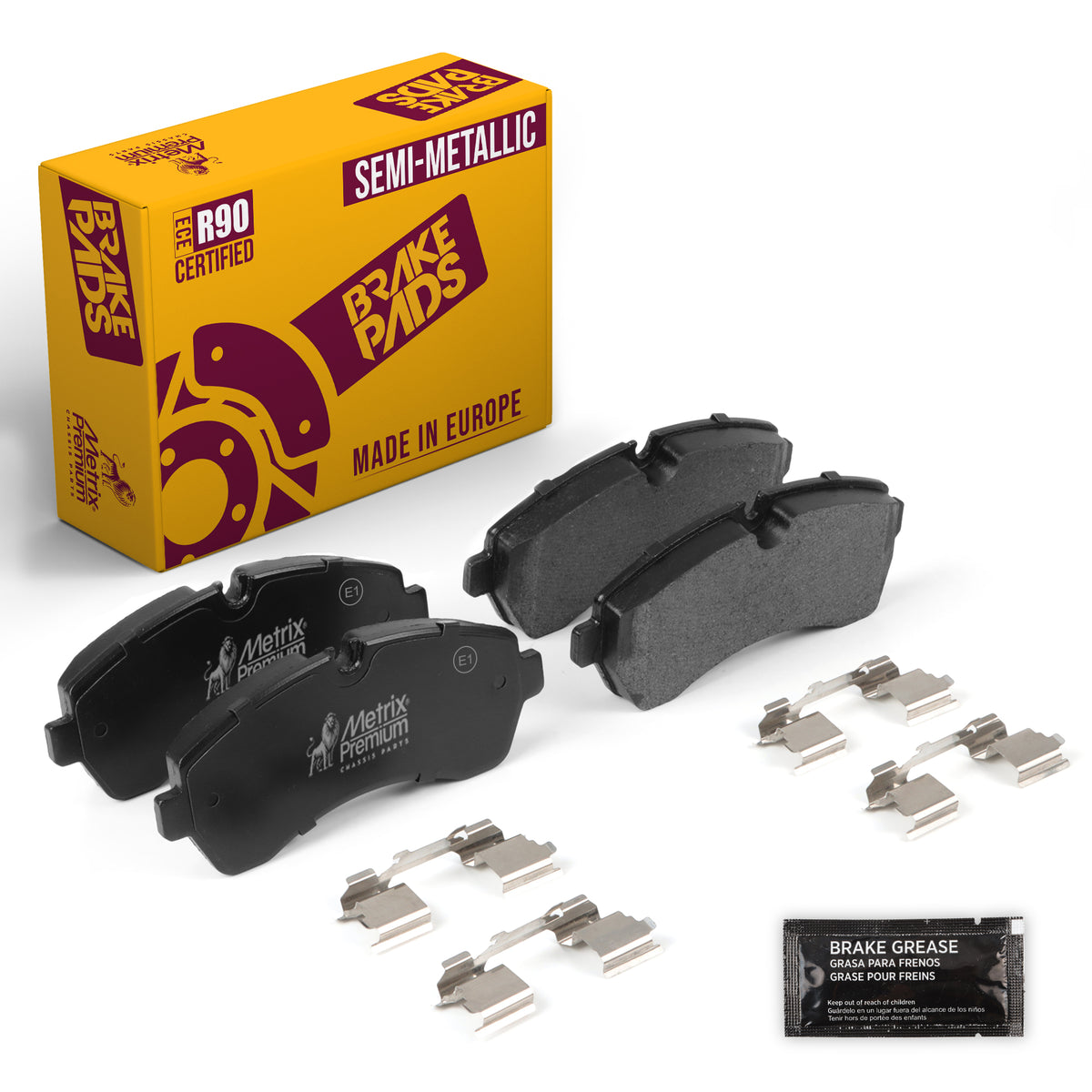 Metrix Premium Front Disc Brake Pad Set 93490MS OEM fit auto parts