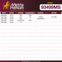 Metrix Premium Chassis Parts  suspension steering brake parts