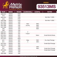 Metrix Premium Chassis Parts  suspension steering brake parts
