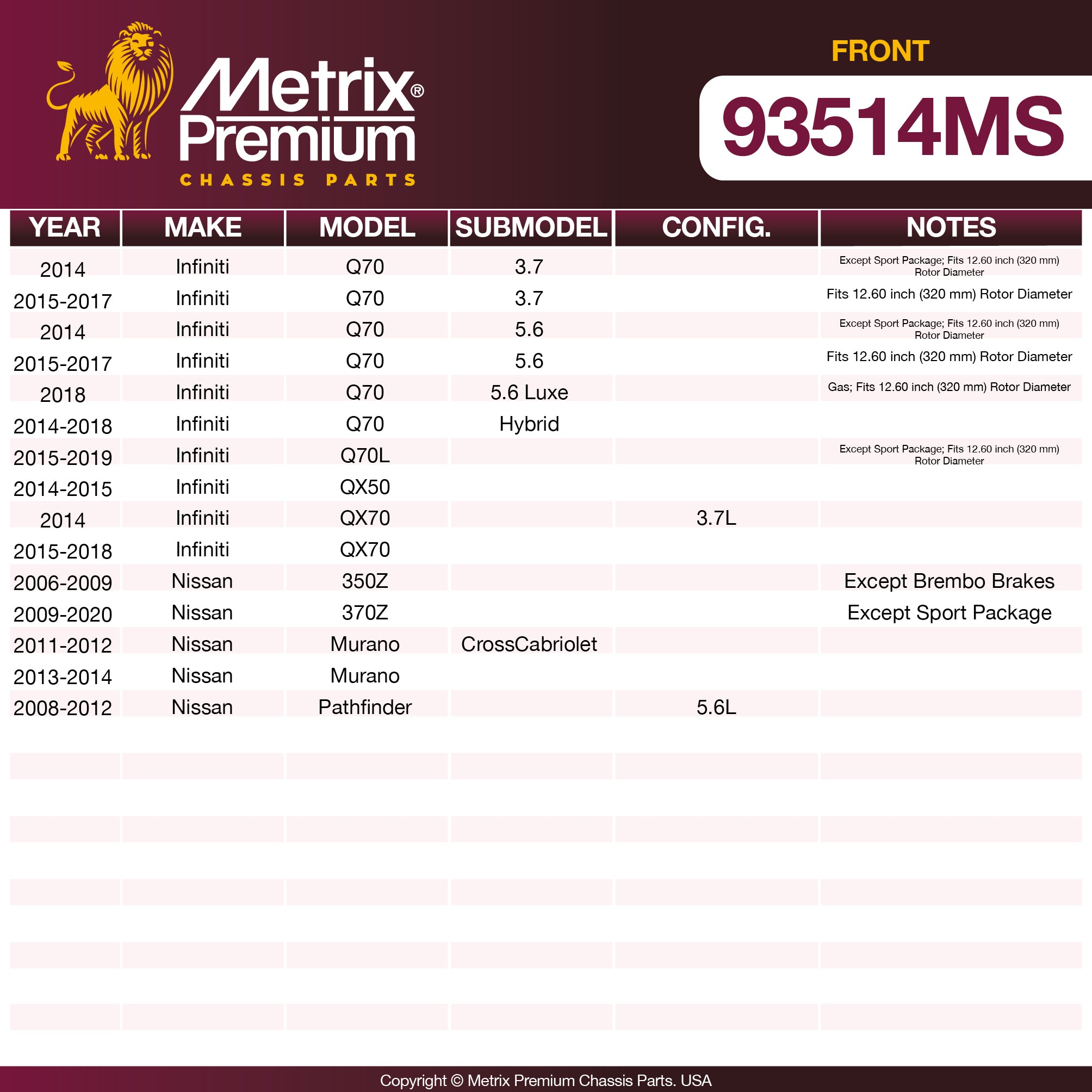 Metrix Premium Chassis Parts https://www.metrixpremium.com/FTP/BrakePAD/BRAKEPADLISTING/03-APRIL2026/93514MS/93514MS01.jpg high quality car parts