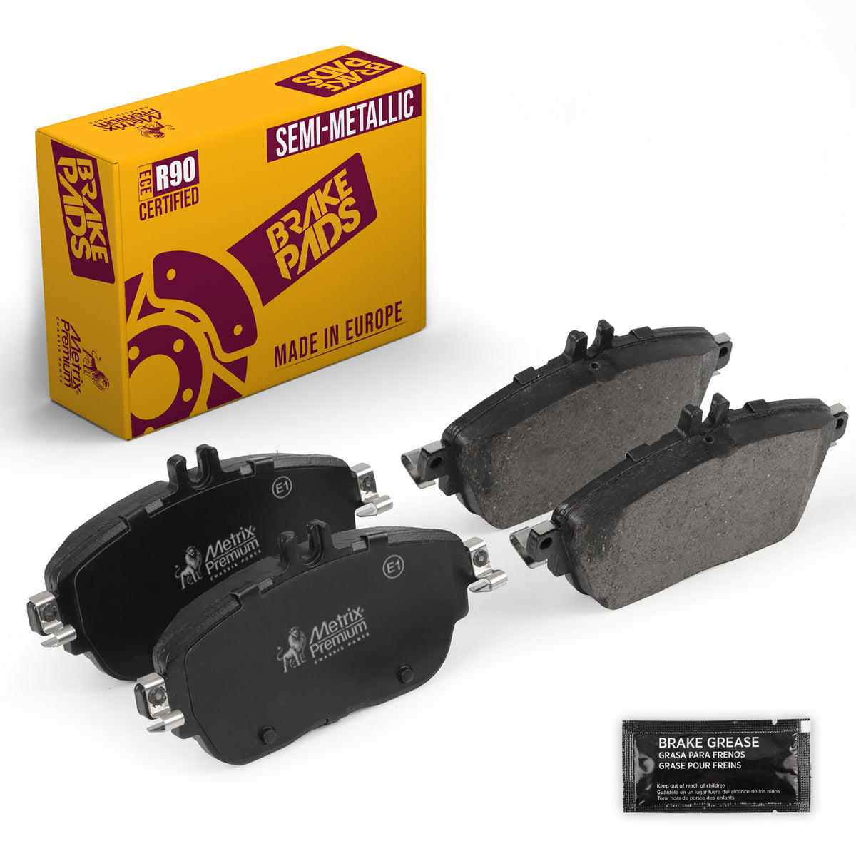 Metrix Premium Chassis Parts Front Disc Brake Pad Set 93528MS OEM fit auto parts