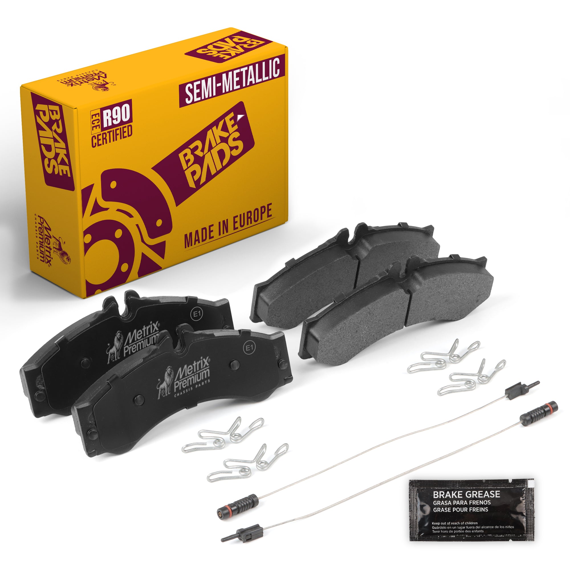 Metrix Premium Front Disc Brake Pad Set 93540MS OEM fit auto parts