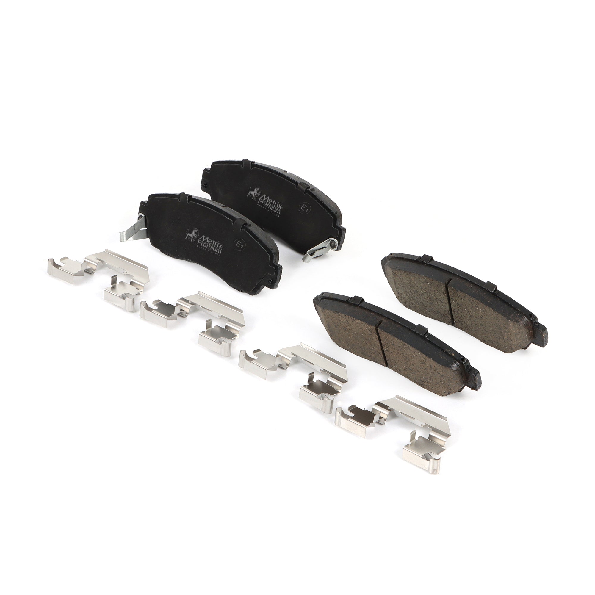 premium stainless-steel hardware (included for select applications), these pads reduce vibration, minimize noise, and improve driving comfort. The OE fit ensures easy installation