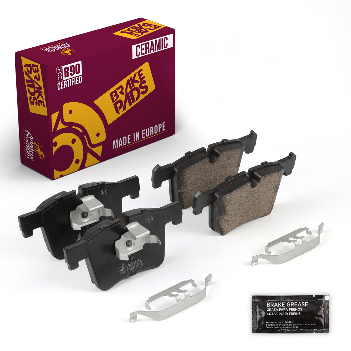 Metrix Premium Front Disc Brake Pad Set 93565MC OEM fit auto parts