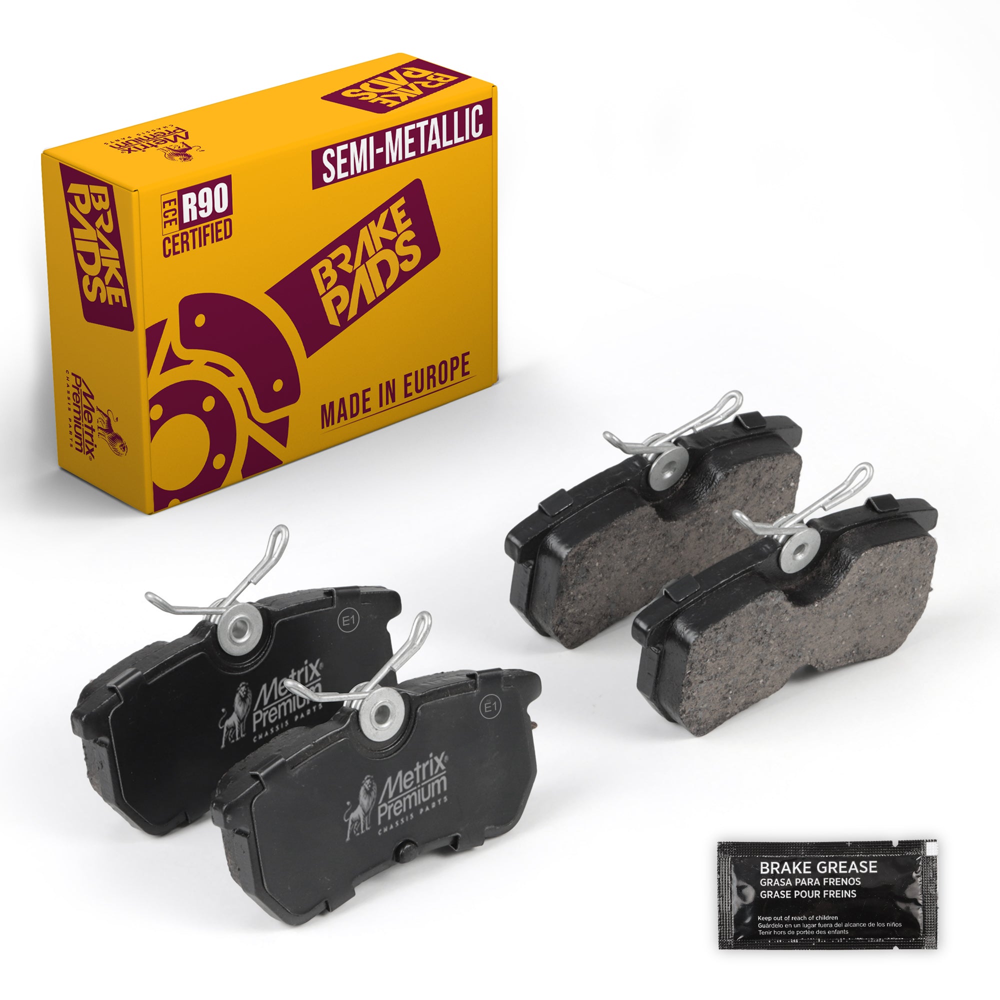 Metrix Premium Chassis Parts Rear Disc Brake Pad Set 93571MS OEM fit auto parts
