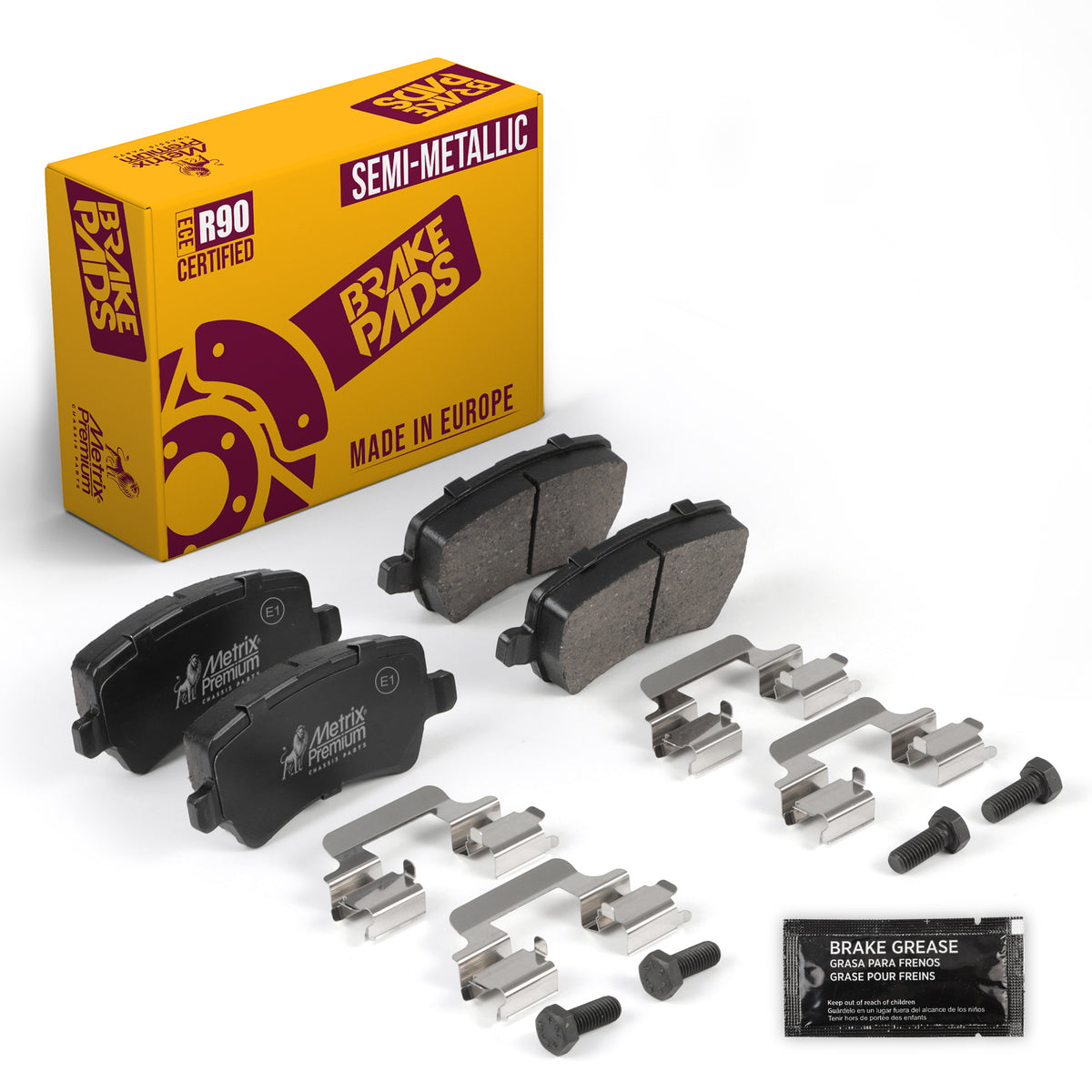 Metrix Premium Chassis Parts Rear Disc Brake Pad Set 93581MS OEM fit auto parts