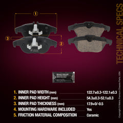 Metrix Premium Rear Disc Brake Pad Set 93583MC aftermarket car parts