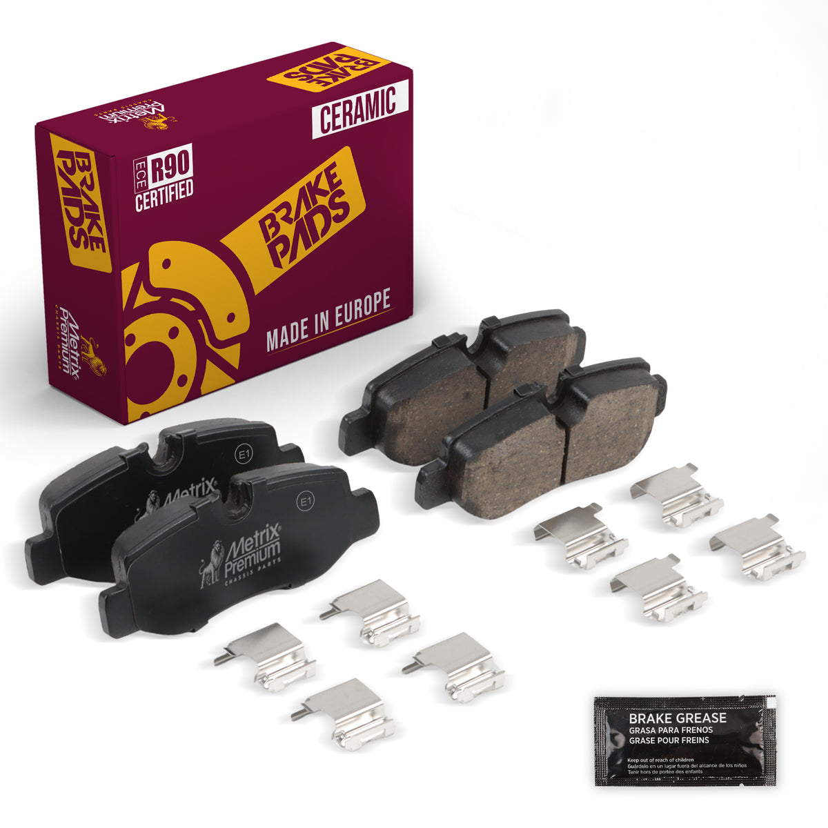 Metrix Premium Rear Disc Brake Pad Set 93588MC OEM fit auto parts