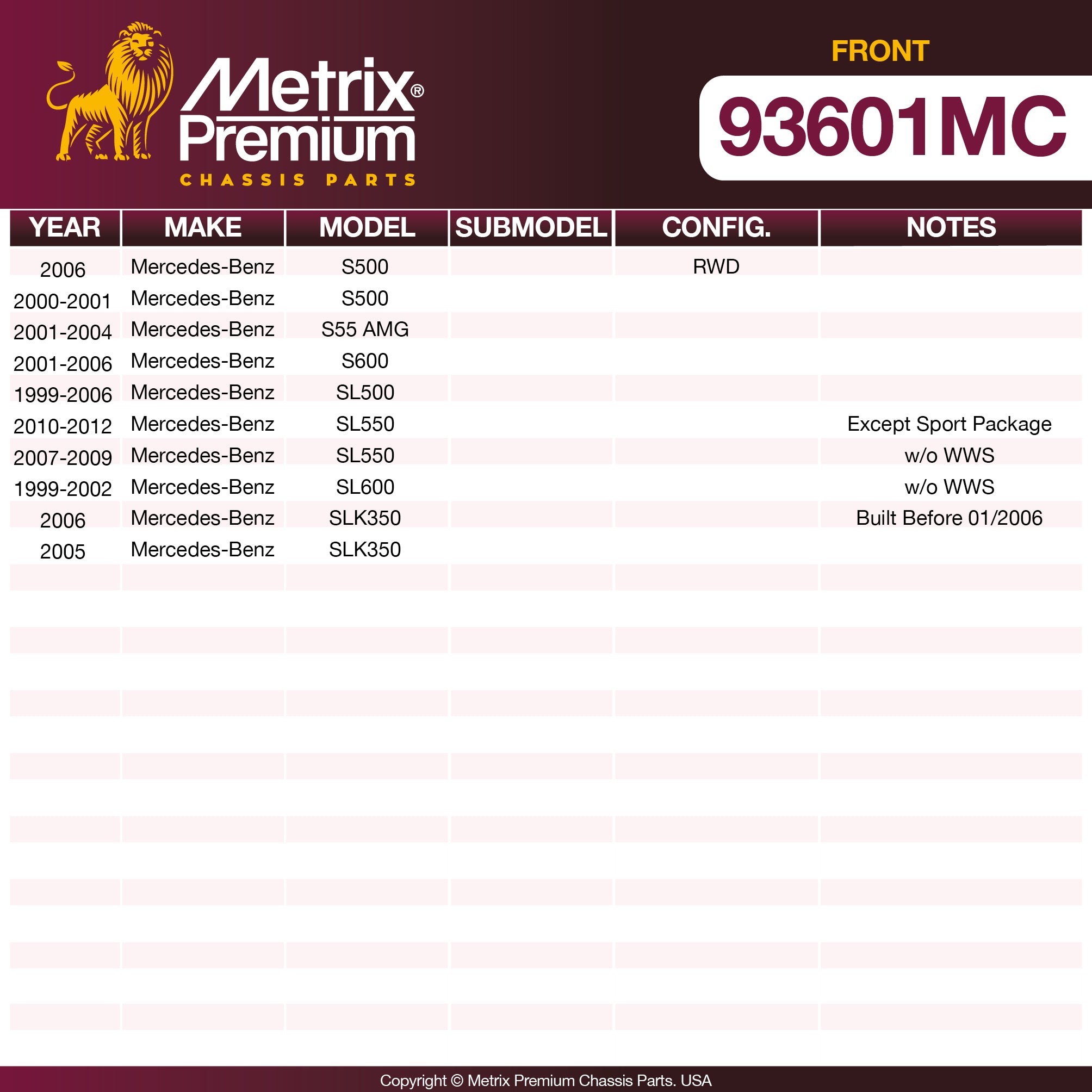 Metrix Premium Chassis Parts https://www.metrixpremium.com/FTP/BrakePAD/BRAKEPADLISTING/05-MAY/12052026pads/93601MC/93601MC01.jpg high quality car parts