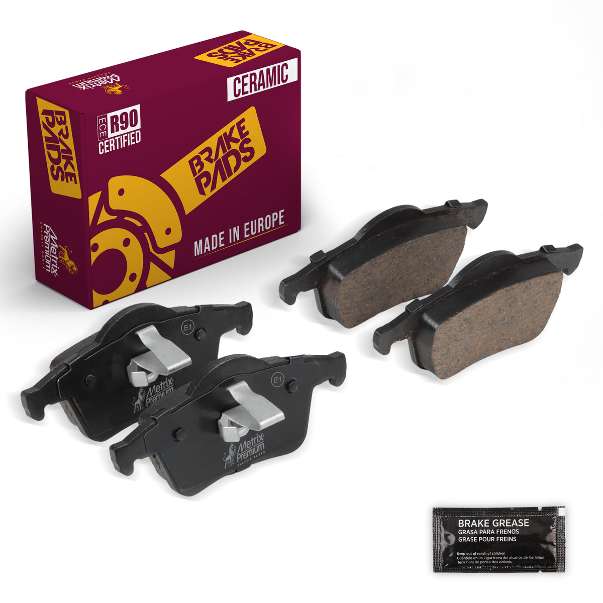 Metrix Premium Rear Disc Brake Pad Set 93610MC OEM fit auto parts