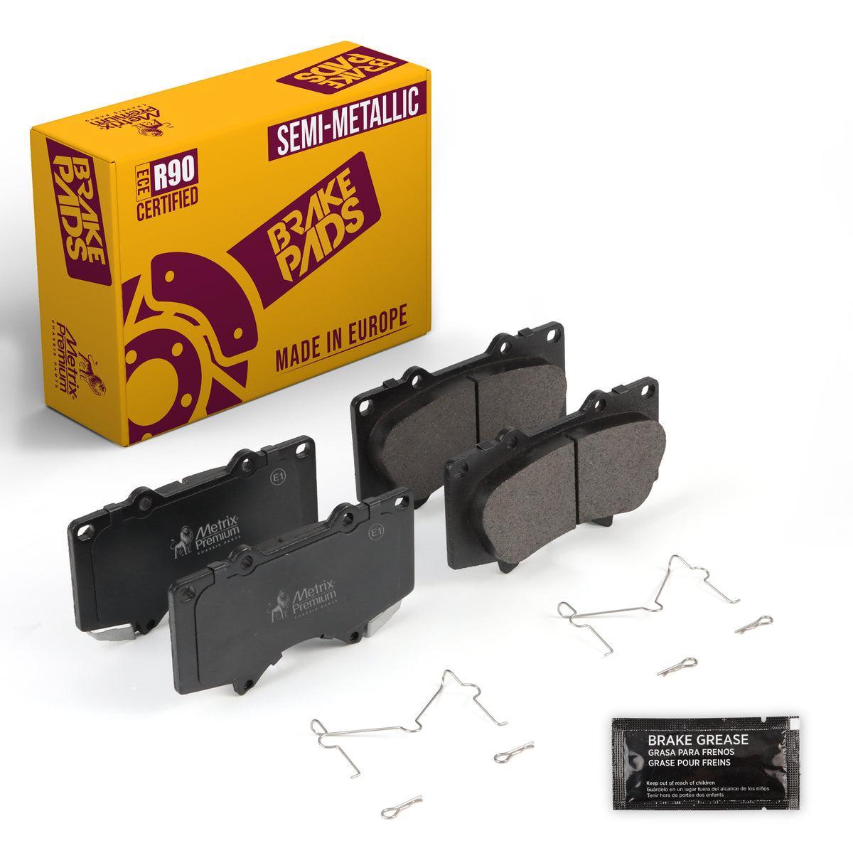 Metrix Premium Front Disc Brake Pad Set 93618MS OEM fit auto parts