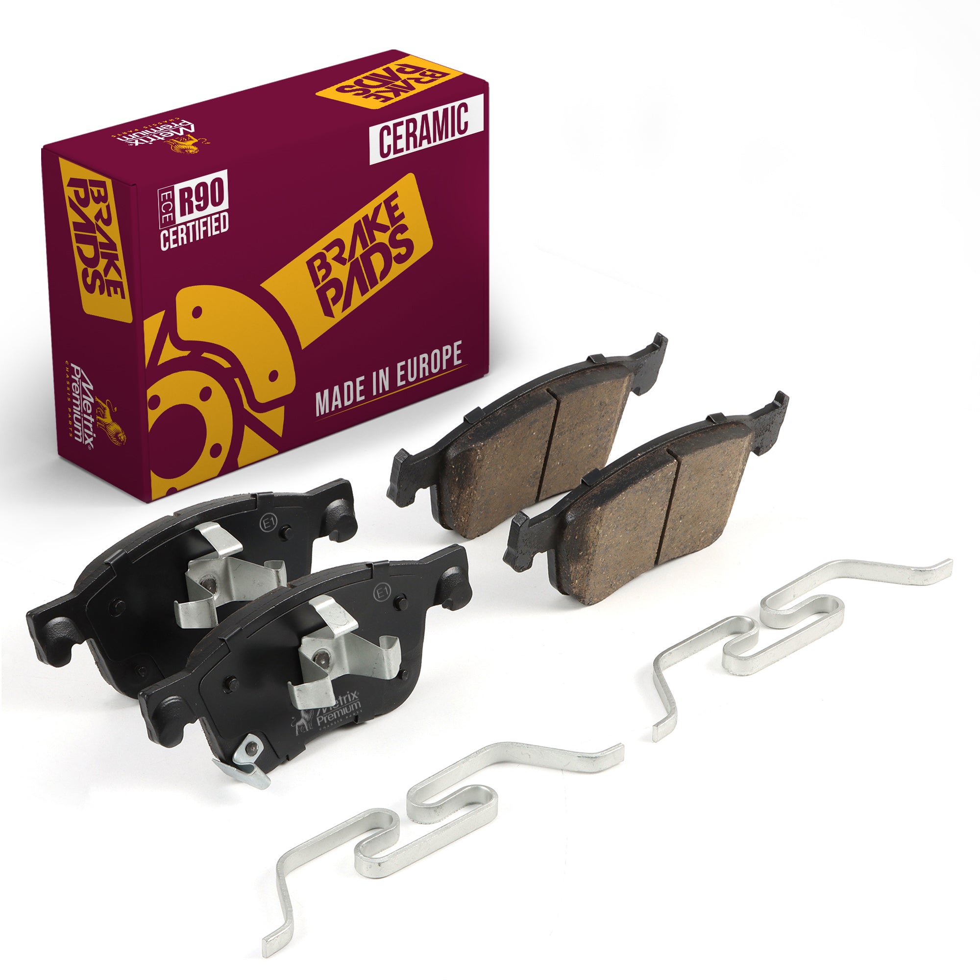 Metrix Premium Front Disc Brake Pad Set 93702MC OEM fit auto parts