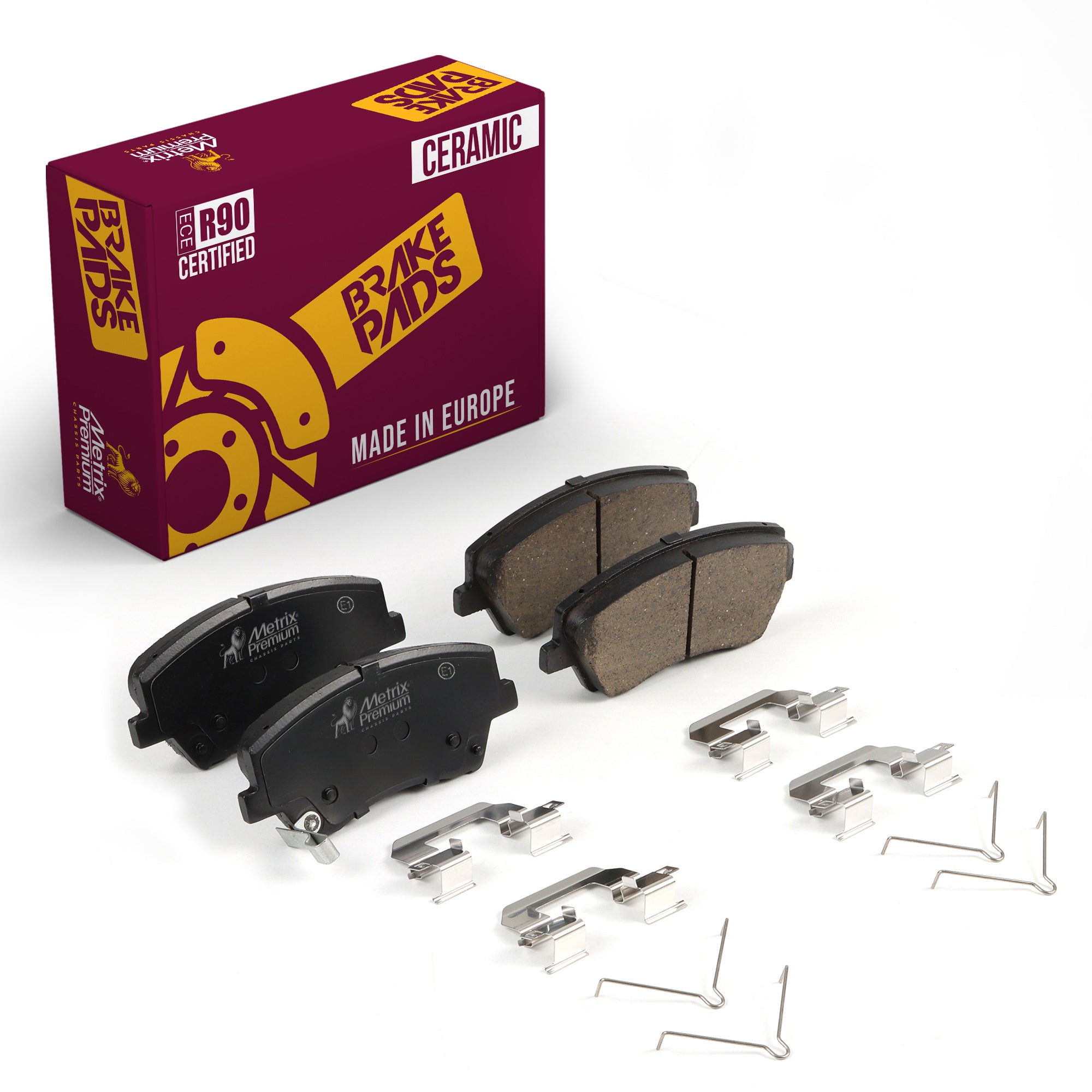 Metrix Premium Front Disc Brake Pad Set 93703MC OEM fit auto parts