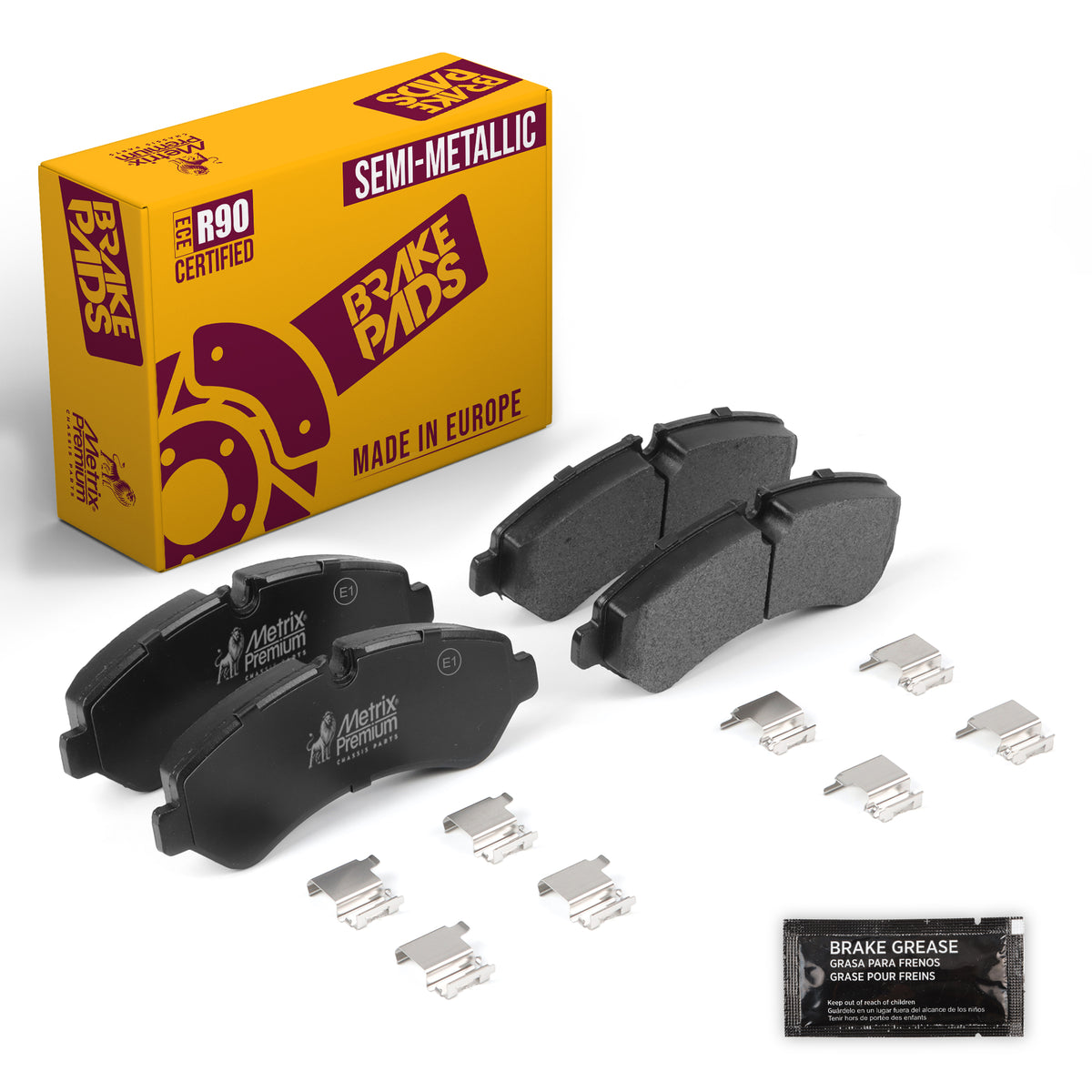 Metrix Premium Front Disc Brake Pad Set 93705MS OEM fit auto parts