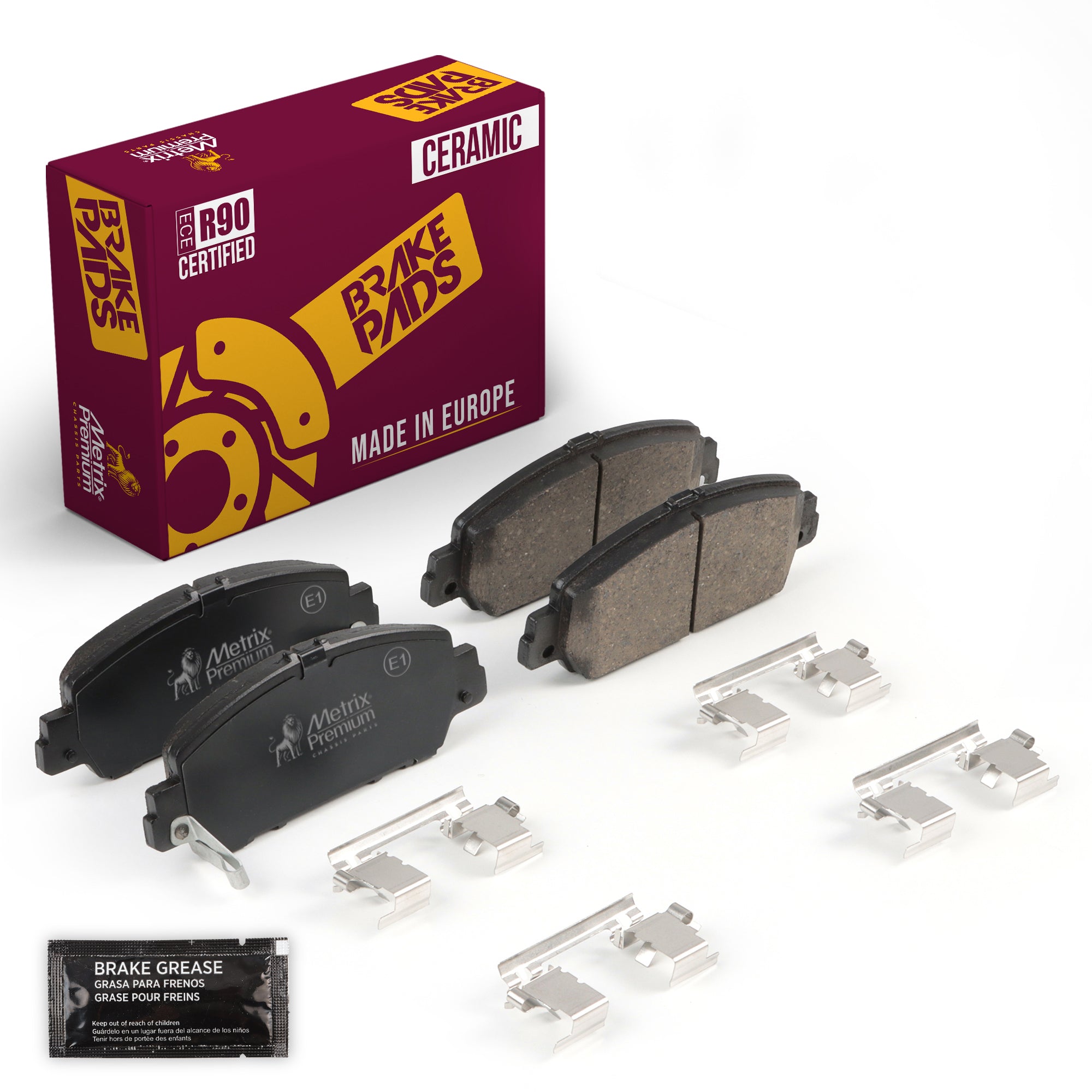 Metrix Premium Front Disc Brake Pad Set 93727MC OEM fit auto parts