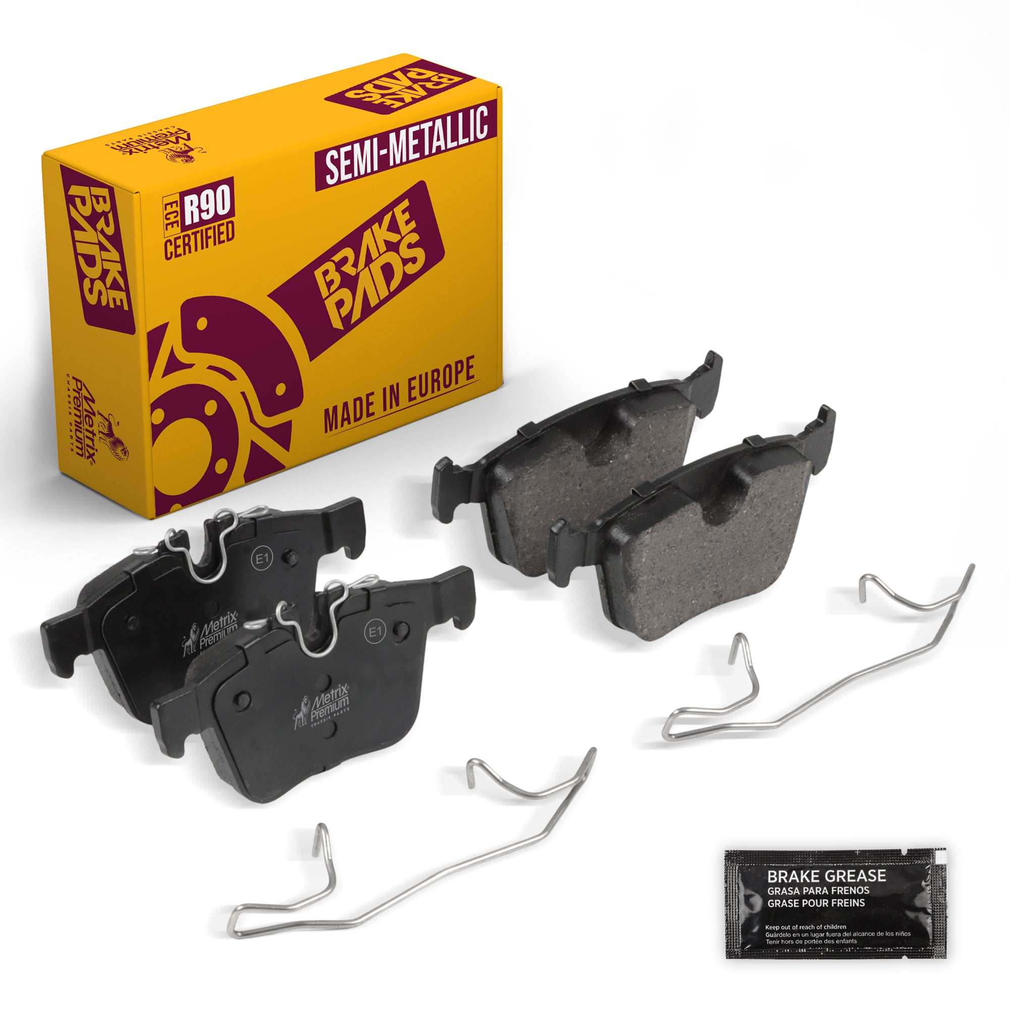 Metrix Premium Chassis Parts Rear Disc Brake Pad Set 93731MS OEM fit auto parts